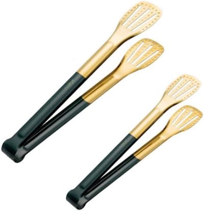 Set van 2 RVS Keukentangen - 9 en 11 Inch Salade, BBQ en Serveer Tangen voor Koken en Grillen