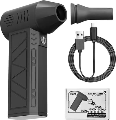Elektrische Bladblazer - Luchtstofzuiger - Elektronica Reinigen - 3 Snelheden - Compact Design - Zwart