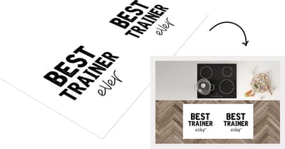 Keukenloper - Loper keuken - Quotes - Trainer - Beste - 120x60 cm - Keukenloper vinyl