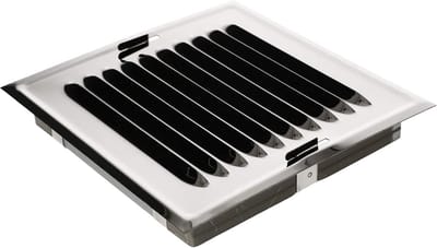 RVS Ventilatie Rooster 14x14 cm met Insectenhor voor Schoorsteen en Ventilatie