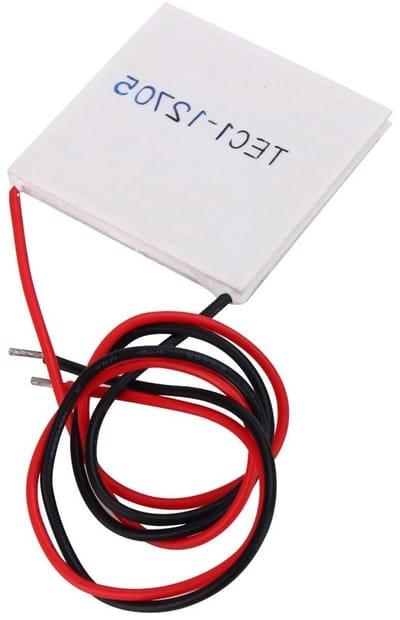 Peltier Element 12V voor Elektrische Koelers - Koeling, Warmteafvoer en Thermo-elektrische Module 40x40x3.8mm