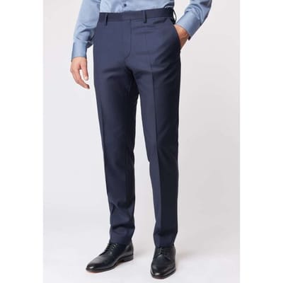 Roy Robson Broek Smooth Uni Super 130's Blauw / male