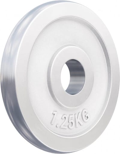 Gorilla Sports Gewichtsschijf - Halterschijf - Chroom - 30 mm - 1,25 kg