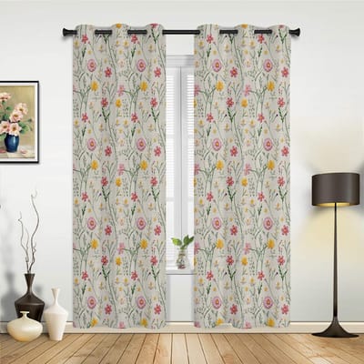 Bloemen Bladeren Textuur Gordijnen voor Slaapkamer Woonkamer Raamgordijnbehandelingen Jaloezieën Keuken Huisdecoratie Drapes 135W x 92H(cm) x1