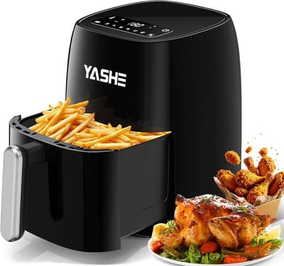 Heteluchtfriteuse met LED Touchscreen, 1500W, 6 Programma's, Instelbare Timer en Temperatuur