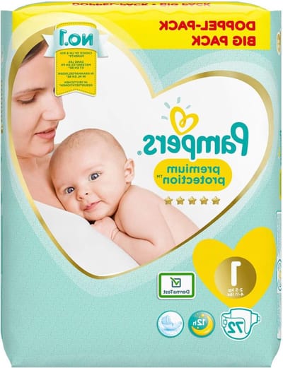 Babyluiers - Beschermende luiers - Baby verzorgen - Navelvriendelijke uitsparing - 72 stuks - Wit