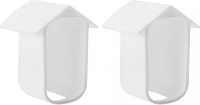 2 stuks - Camera siliconen beschermhoes - bewakingscamera beschermhoes - wit - zachte siliconen hoes - beveiligingscamera beschermhoes - Weerbestendige siliconen behuizing - voor EufyCam 2C