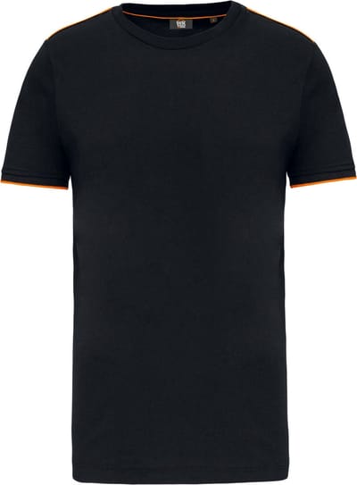 WK. Designed To Work T-shirt Day To Day korte mouwen WK3020 - Black / Orange - XL