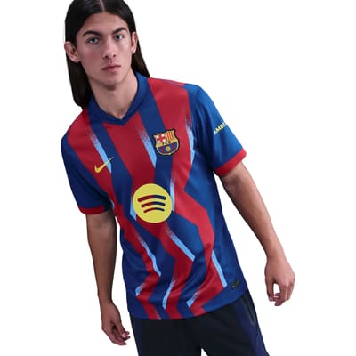 NIKE - fcb m nk df jsy ss stad se - Wedstrijdshirt korte mouw replica voetbal heren - Blauw