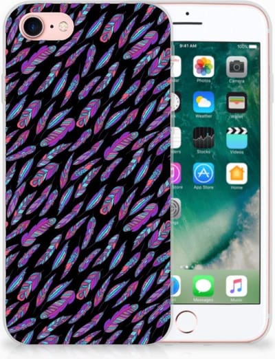 iPhone SE 2022 | SE 2020 | 8 | 7 TPU bumper Feathers Color