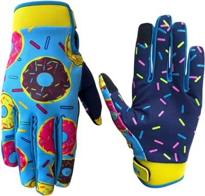 Fietshandschoenen 1 paar – Sporthandschoenen, Ademende Handschoenen voor Fiets, Motor en Cross, Geschikt voor Lente, Zomer en Herfst, Comfortabele Fiets Handschoenen - Blauw - Maat S