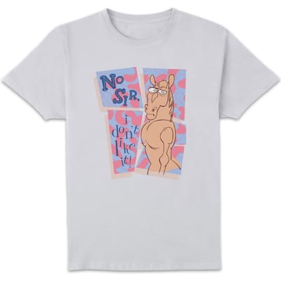 Ren & Stimpy No Sir I Don't Like It! Men's T-Shirt - Wit - S