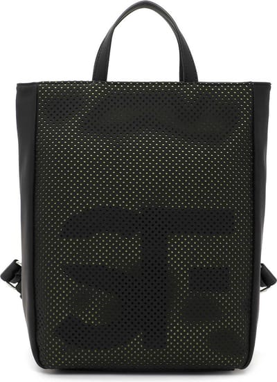 SURI FREY Rugzak met laptopvak Suri Sports Danny City Backpack Black / Green Zwart
