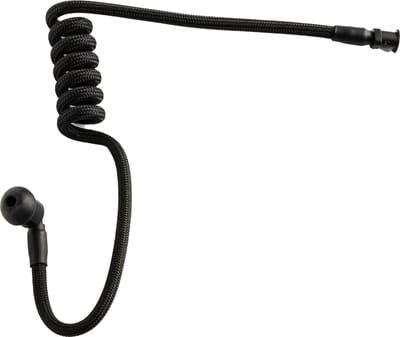 Hoornie© Zwarte Braided Eartube voor Portofoon Headsets & Oortjes
