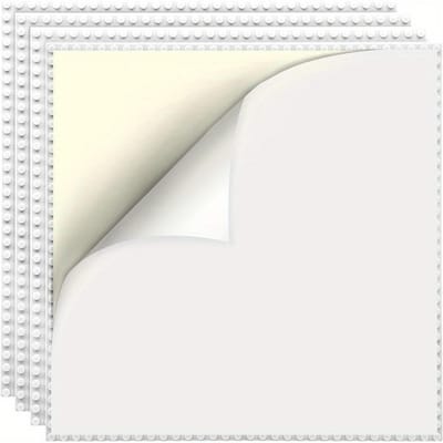 10 Inch X 10 Inch Plak en Plak Basisplaten Zelfklevende Bouwsteen Platen Passend Inclusief Alle Grote Merken Kinderen Steen wit