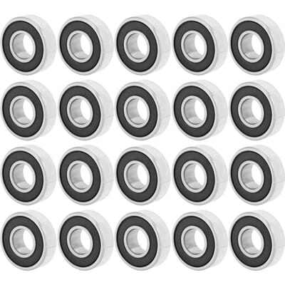 20pcs 698RS Roulements à billes à gorge profonde étanches en caoutchouc 8mmx19mmx6mm