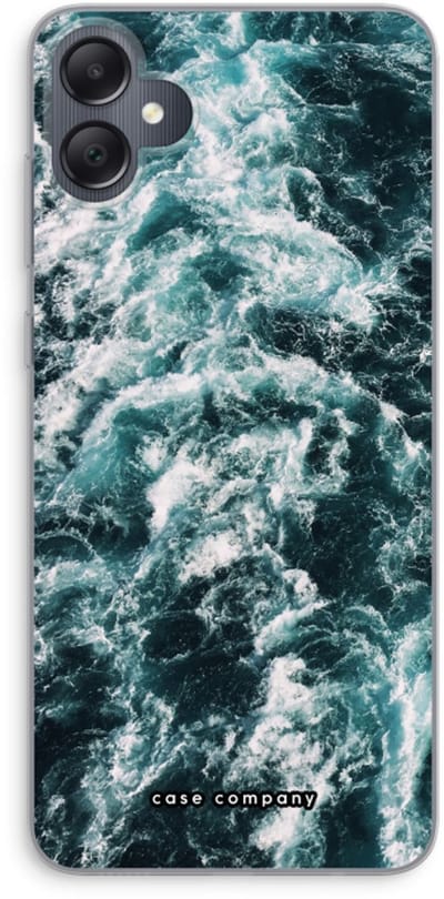 Case Company® - Hoesje geschikt voor Samsung Galaxy A05 hoesje - Zee golf - Soft Cover Telefoonhoesje - Bescherming aan alle Kanten en Schermrand