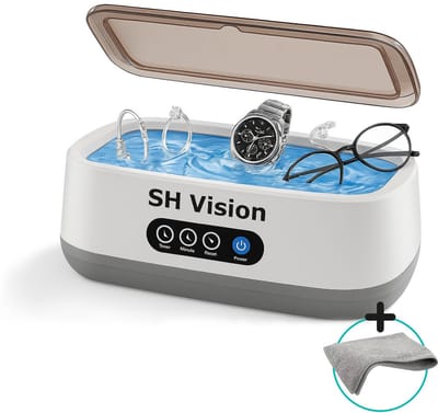 Ultrasoon Reiniger 640 ml – Brillenreiniger – Sieraden Reiniger – Brillenbad – Ultrasoon Reinigingsapparaat – Inclusief Microvezeldoekje – SH Vision
