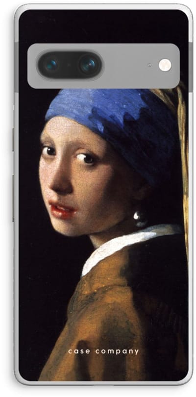 Case Company® - Hoesje geschikt voor Google Pixel 7 hoesje - The Pearl Earring - Soft Cover Telefoonhoesje - Bescherming aan alle Kanten en Schermrand