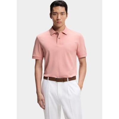 BOSS Black Polo korte mouw Roze Pallas 10278258 01 50553564/686