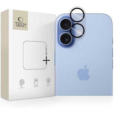Tech-Protect Cam Fit+ Camera Cover for iPhone 17 - Transparent