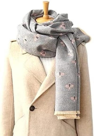 Dames Sjaal - Omslagdoek Poncho - Warm Blijven - Zacht Acryl Kasjmier - 180cm - Multicolor