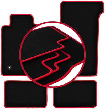 CARLUX-RED automatten voor: Mercedes SL R107 zonder katalysator coupé (1971-1989)