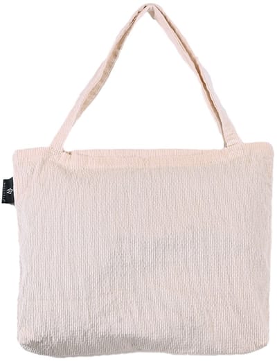 Wallabag Jacquard Corduroy Off White - Sporttas - Shopper - Tote Bag - Yogatas