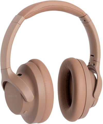 CREATE - Draadloze over-ear koptelefoon met ruisonderdrukking - Mokka - HEADPHONES ANC ST