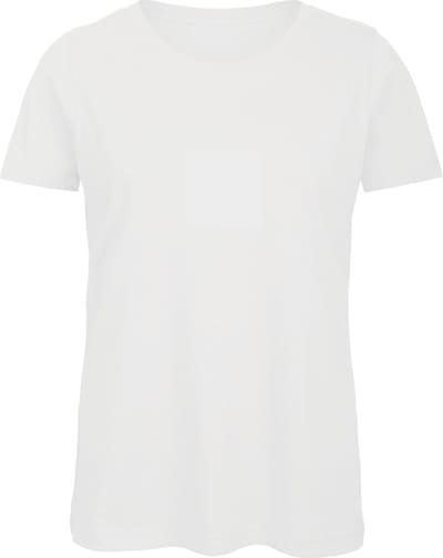 B&C Organic Cotton Inspire Crew Neck T-shirt / Woman CGTW043 - White - M