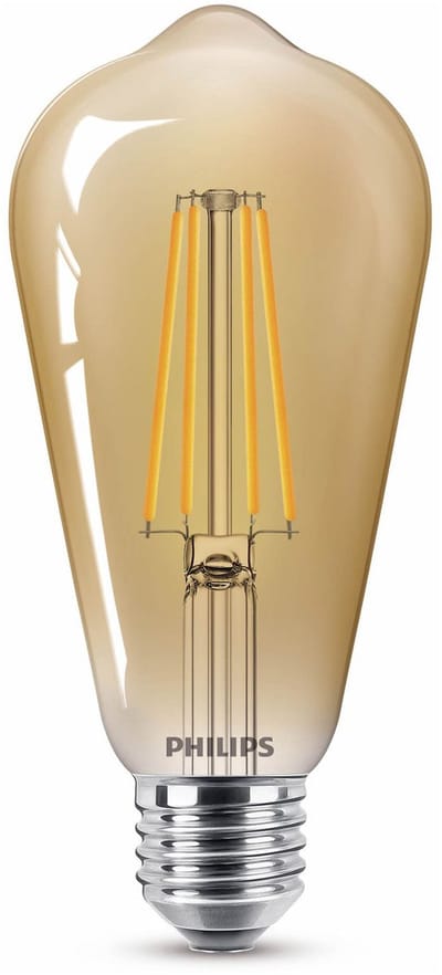 Philips LED Edison Goud - 48 W - E27 - Extra warmwit licht