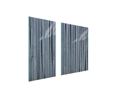 TMK ArtDeko - Snijplank - 75x52 cm - Houten Motief - Glas