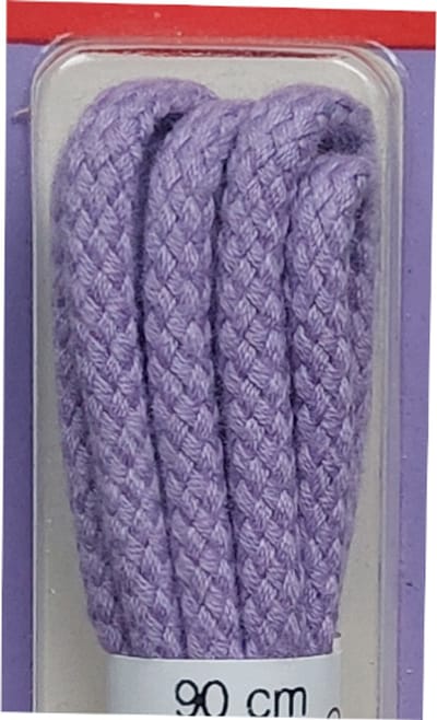 Ronilux Veter - Lila - Rond - Koord Veters - Lengte 90 cm - Dikte 4 mm - Schoenveter