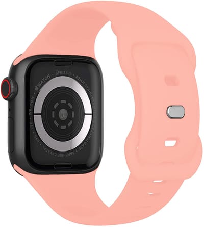 Bandje Geschikt voor Apple Watch 1, 2, 3, 4, 5, 6, 7, 8, 9, 10, 11, SE - 42/44/45/46 mm Bandje Siliconen Horloge Band Verstelbaar - Smartwatch Bandje Siliconen - Oud Roze
