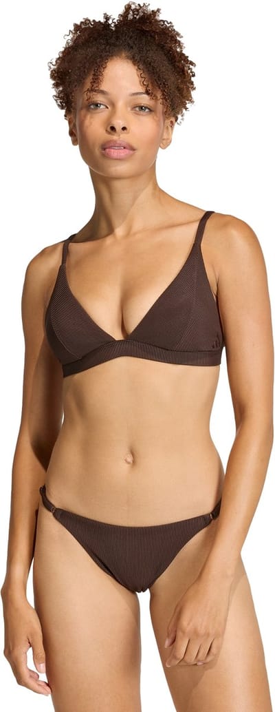 Adidas Sportswear Iconisea Ribbed Padded Triangle Bikinitopje - Dames - Bruin