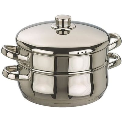 IBILI - Casserole vapeur Oslo, 24 cm, Acier inoxydable, Compatible avec l'induction