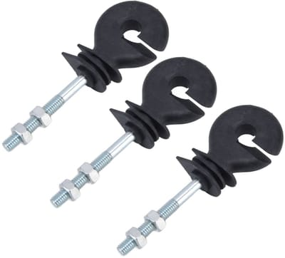 Dailygoody - Elektrische Hek Isolator - 50 Stks - Ideaal voor Dieren Fokken - 9,5 cm - Schroeven voor Elektrische Hekken - M6 Schroefdraad - Geschikt ...