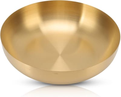 Serveerschaal, Roestvrijstalen Fruitschaal Salade Serveerschaal voor Salade, Fruit, Snoep, 24cm/9.4inch