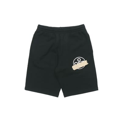 OFF-WHITE Tape Arrows Sweatshort Zwart/Beige Heren Streetwear OMCI006R20E300021048 XS black