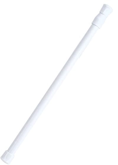 Douchegordijnstang, 30-50 cm, verstelbare verende trekstang, uitschuifbare gordijnkast, raamrail stang, roestvrij, telescopische dwarsstang voor badkamer, keuken, kledingwinkel, badkuip