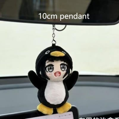 30cm Anime Gugu Gaga Pinguïn Pluche Pop Cartoon Arknights: Endfield Penguin Cos Gugugaga Knuffelpop Anime Perifere Poppen Speelgoed black