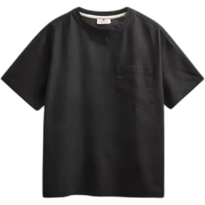 T-shirt van katoen, viscose en lin Anerkjendt Villads