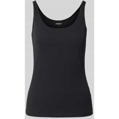 slim fit top met ronde hals