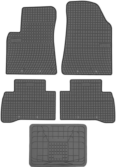 Max-Dywanik Frogum - Kia Niro 2016- - Rubber Vloermatten - Zwarte Kleur - Zonder Stoppers
