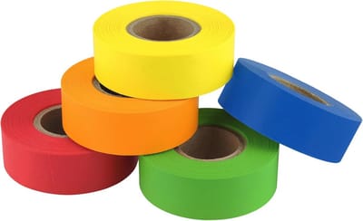 Kleurcode Etiketteringstape Variety Pack - 5 Kleuren, 500 Rollen, Handgescheurd