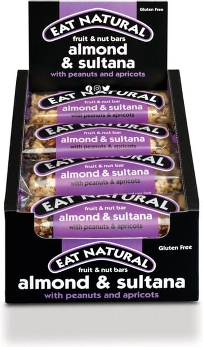 Eat natural Fruit & Noten Bar Amandel & Sultana 12 x 50 gr