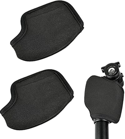 2 Stuks Zadelsteunen voor Geveerde Zadelpen - Nylon Bescherming en Vingerbescherming