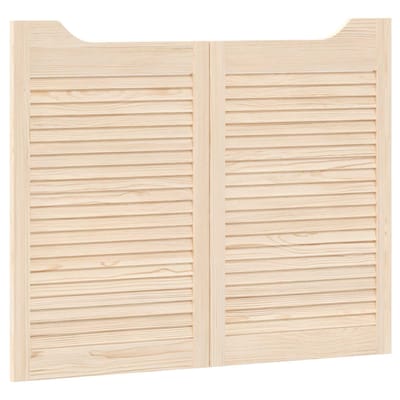 vidaXL - Schuifdeuren - 2 - st - 80 - x - 50 - cm - Massief - grenenhout - Naturel