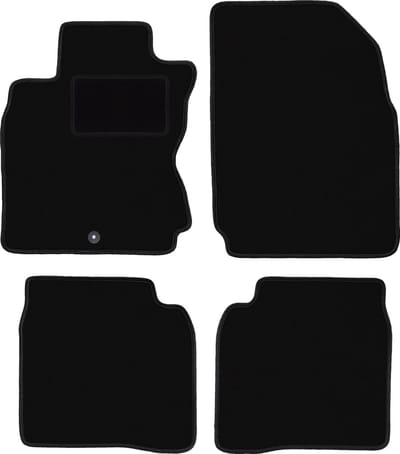 Zwarte veloursmatten voor: Nissan Note I E11 minivan (2006-2012)