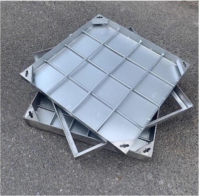 Inspectie Deksel - Putdeksel Riool - Oprit Bestrating - Versterkte RVS - 26 Ton Draagkracht - Zilver